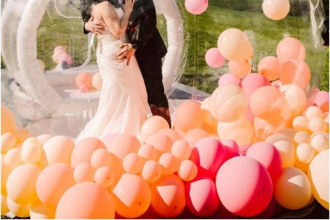 Cúpula globos para bodas