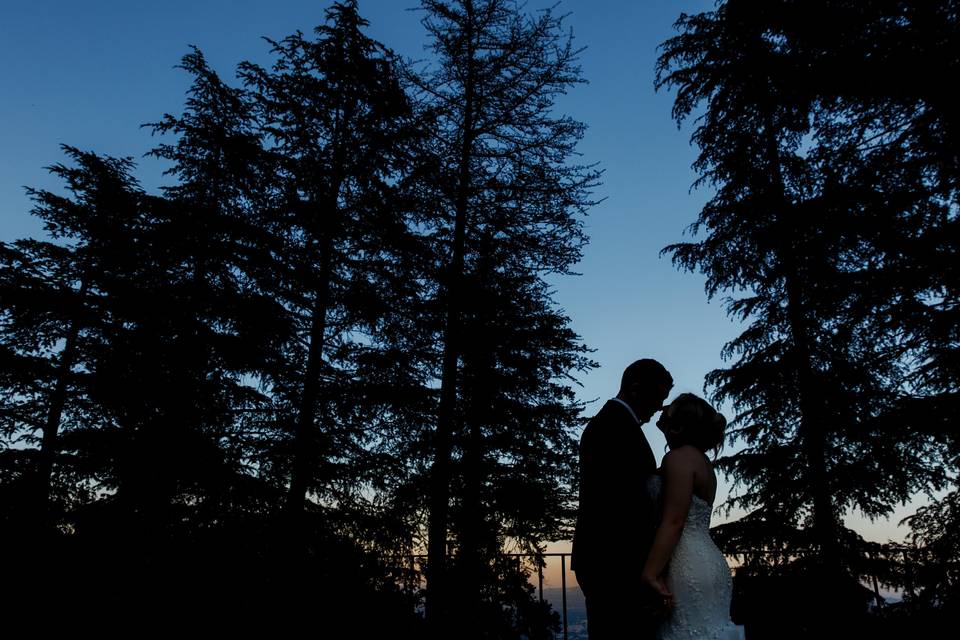 Pareja al atardecer