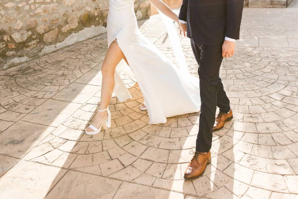 La pareja en Mas Huix