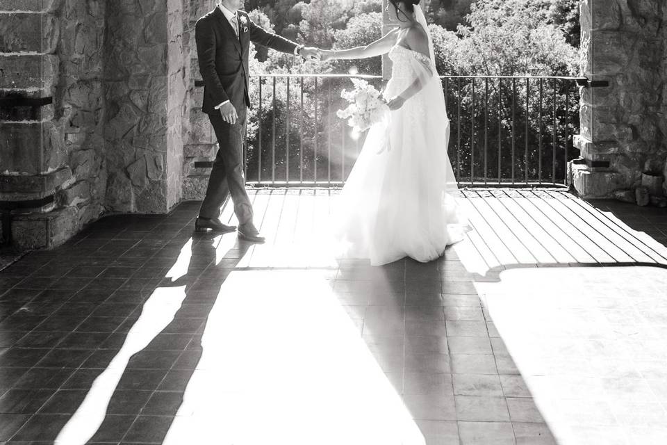 Los novios en La Baronia
