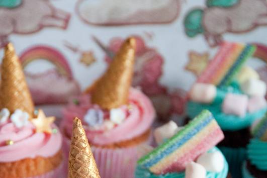 Cupcakes de unicornios