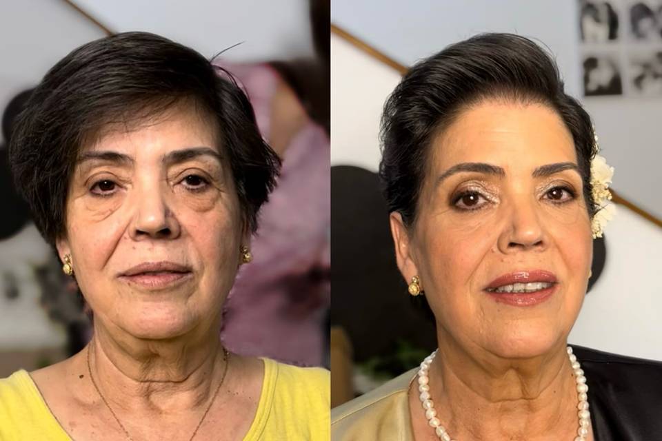 Antes y después de maquillaje