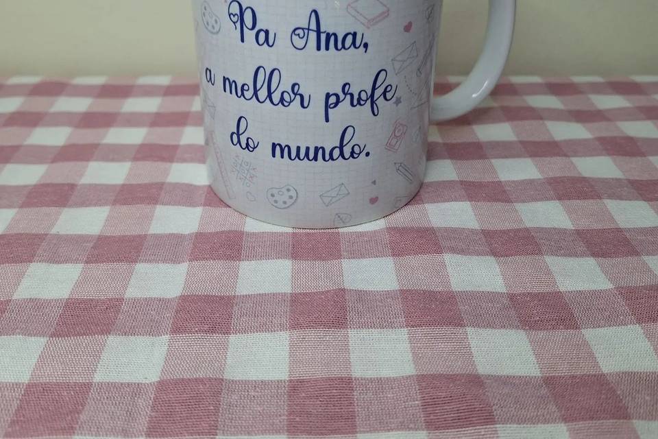 Taza con escrito