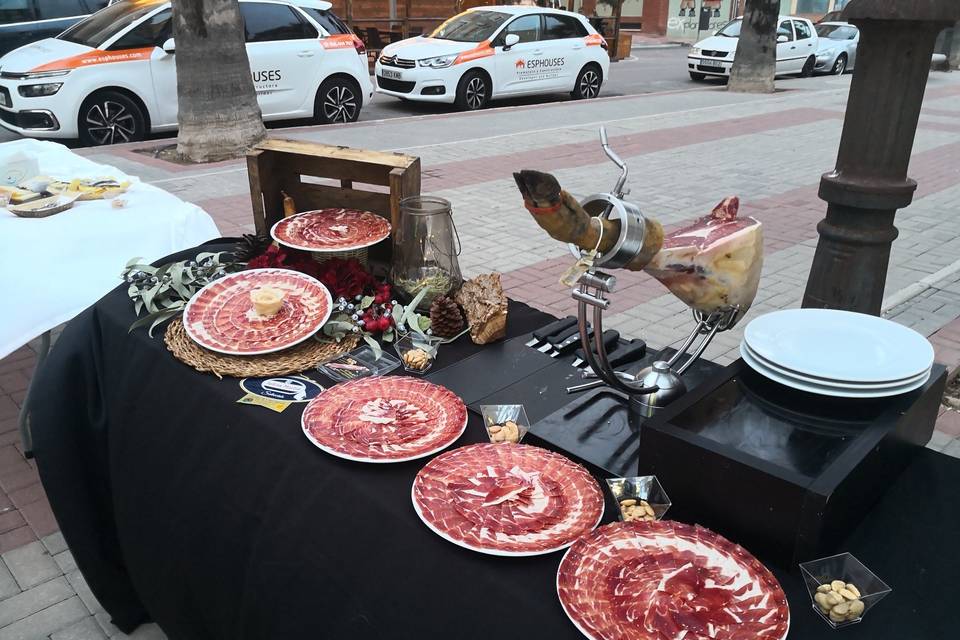 Jamón emplatado