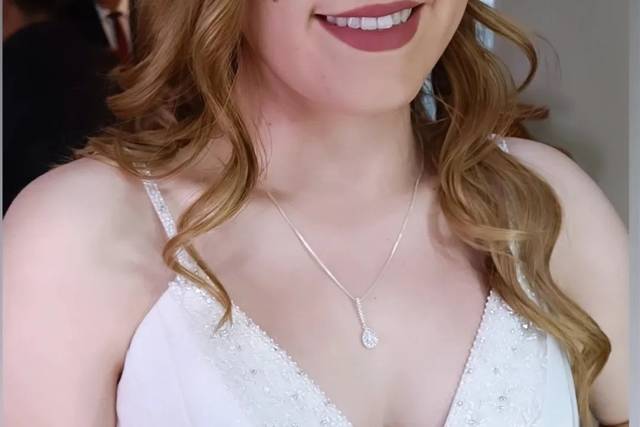 Ondas y maquillaje