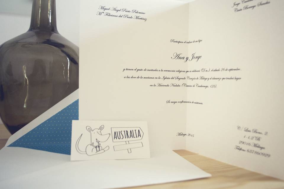 Invitación boda