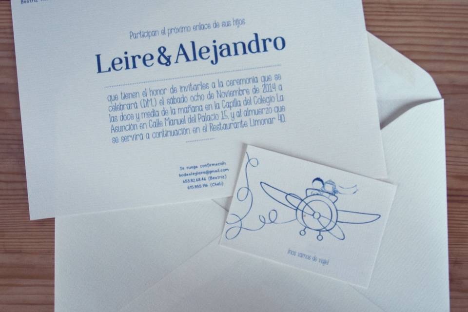 Invitación de boda