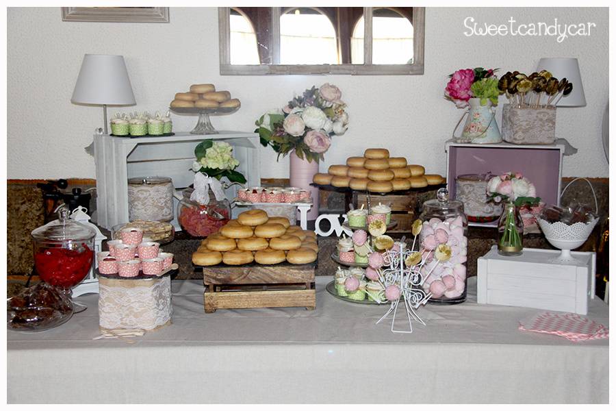 Boda romántica con Donuts