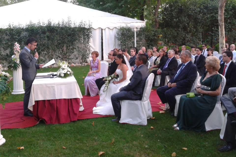 Durante una boda