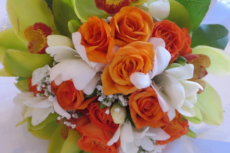 Ramo novia con cymbidiums