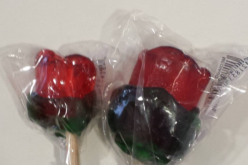 Rosas de caramelo