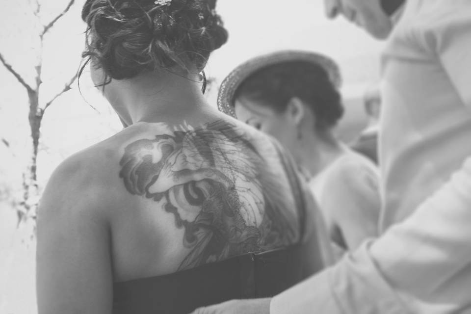 En blanco y negro