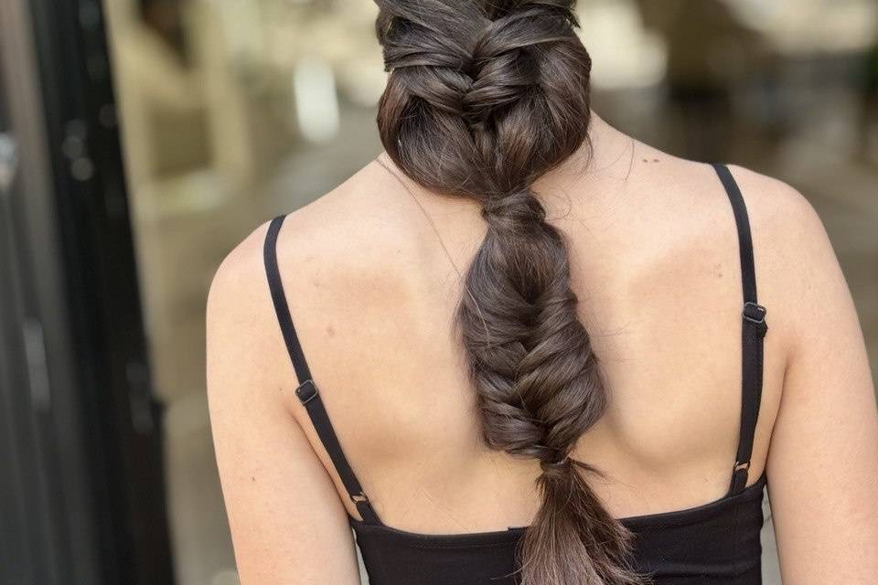 Trenza elegante y pulida