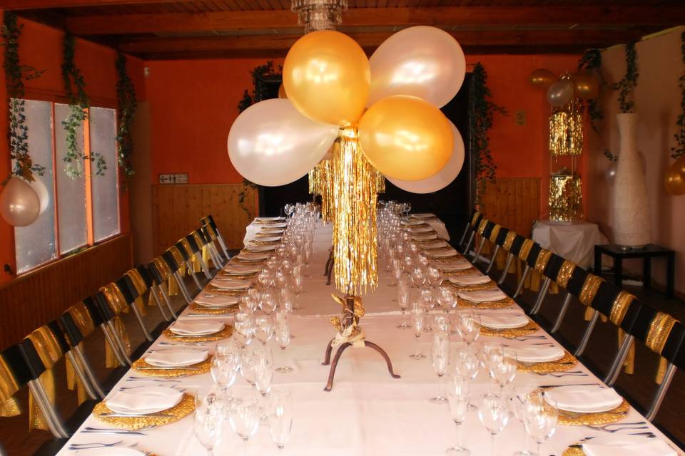 Fiesta dorada, mesa imperial