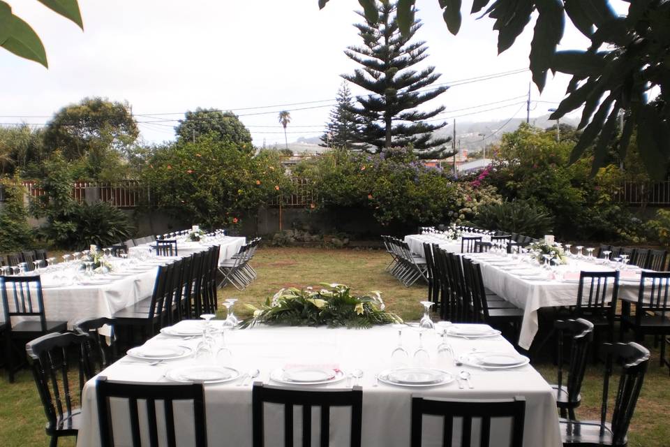 Boda en jardín