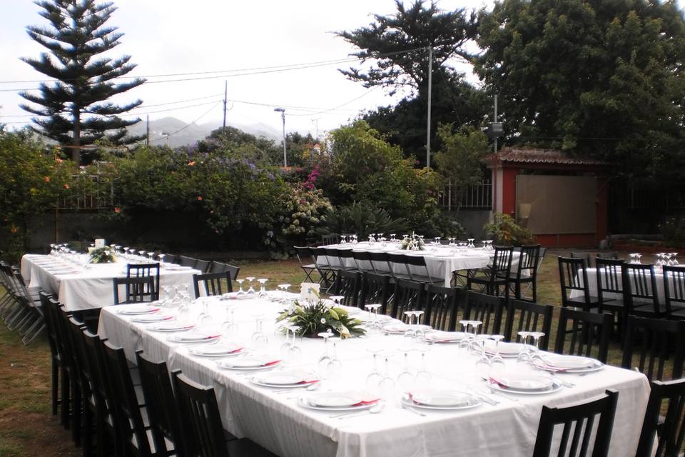 Boda en jardín