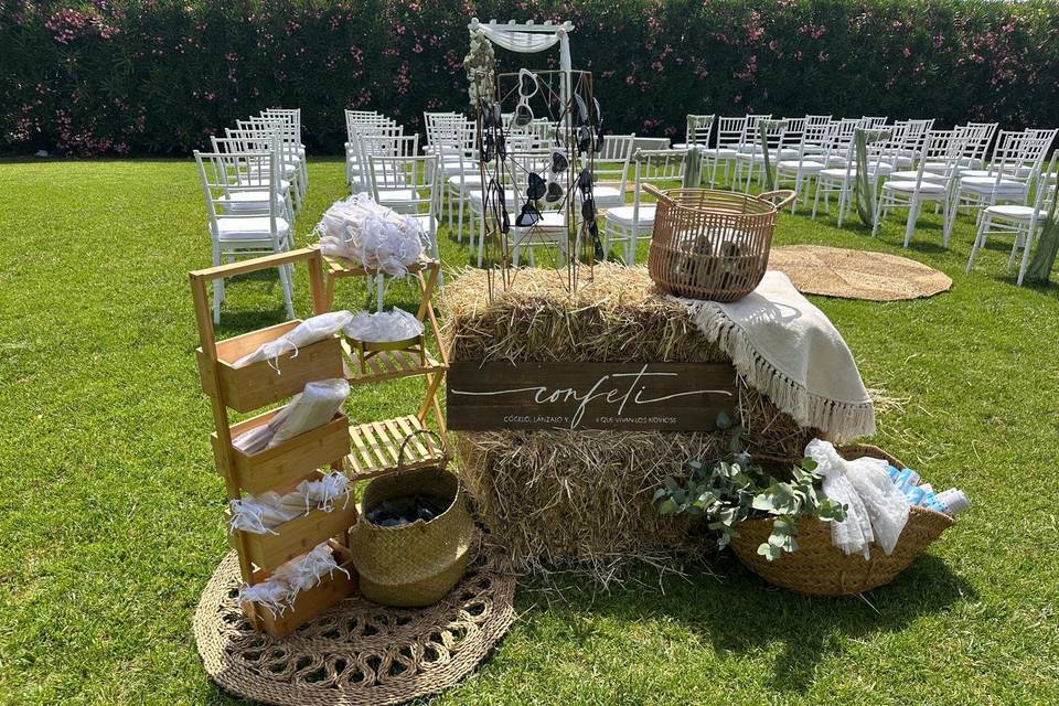 Decoración boda civil
