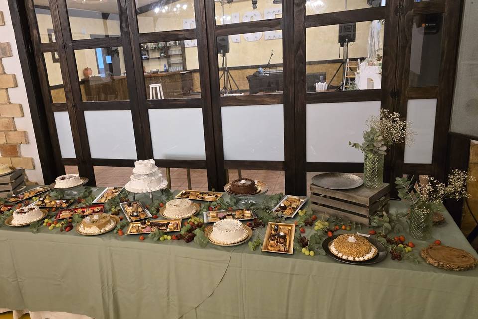 Buffet de tartas cortijo