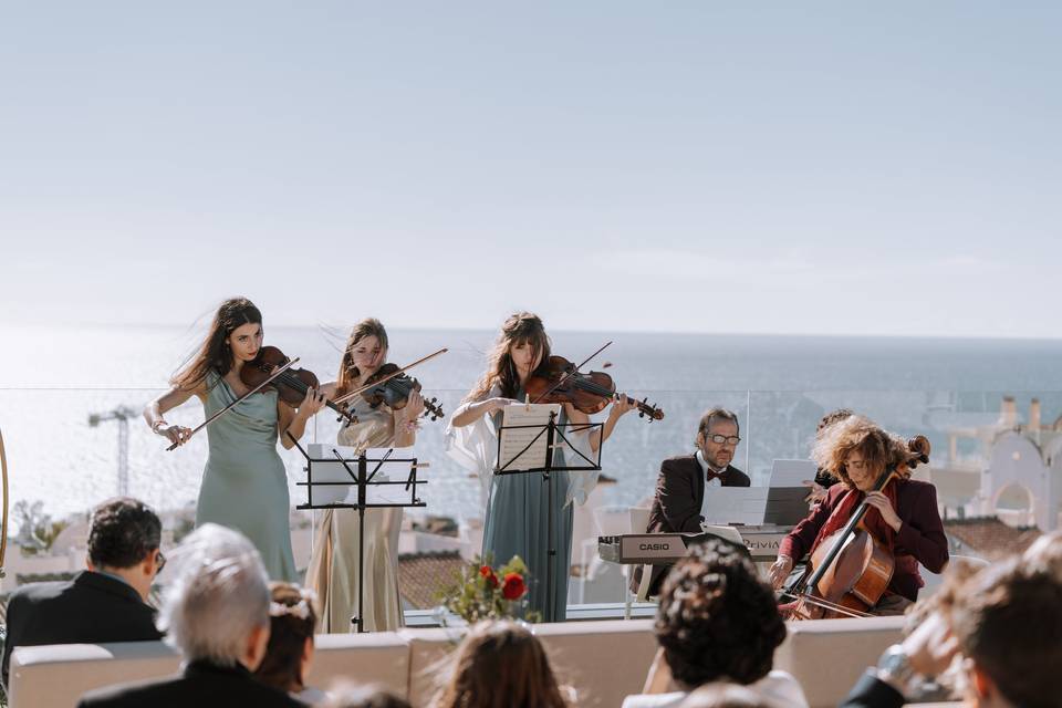 Boda en Málaga con cuarteto