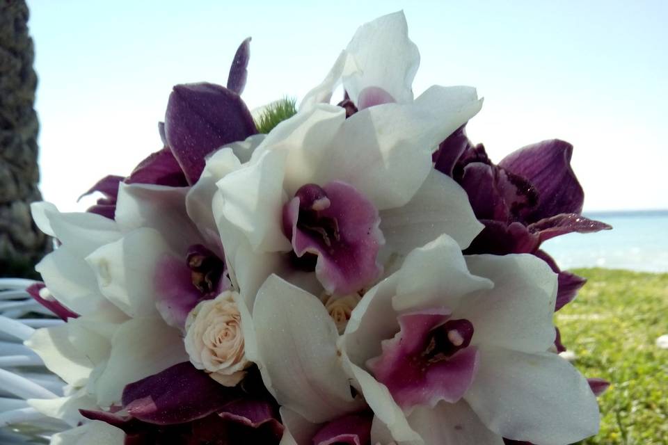 Ramo de novia de cymbidium