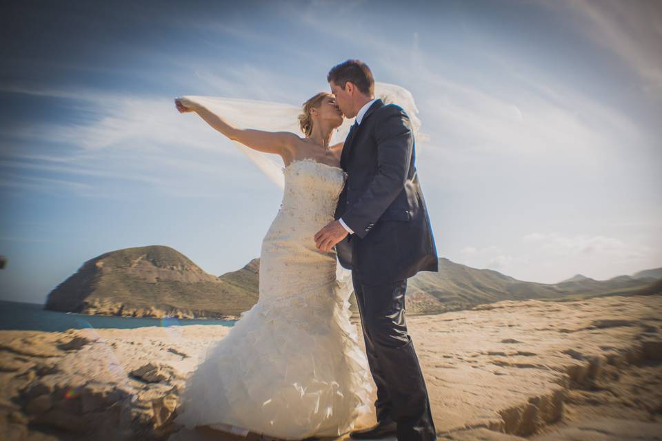 Postboda en exteriores
