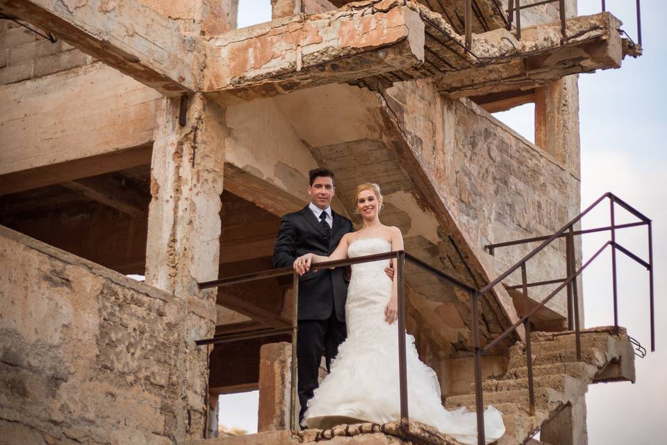 Postboda en exteriores