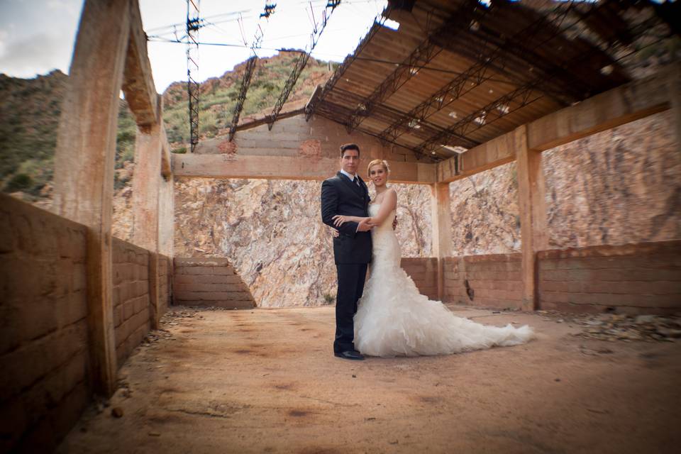 Postboda en exteriores