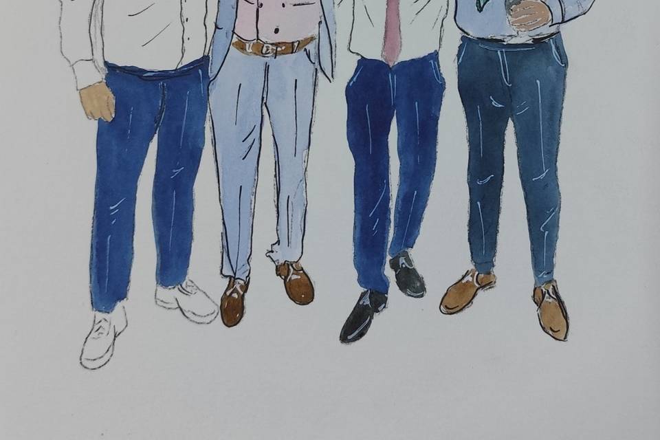Ilustraciones de amigos