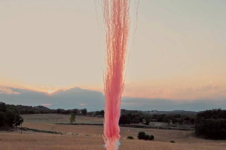 Disparador de humo aéreo