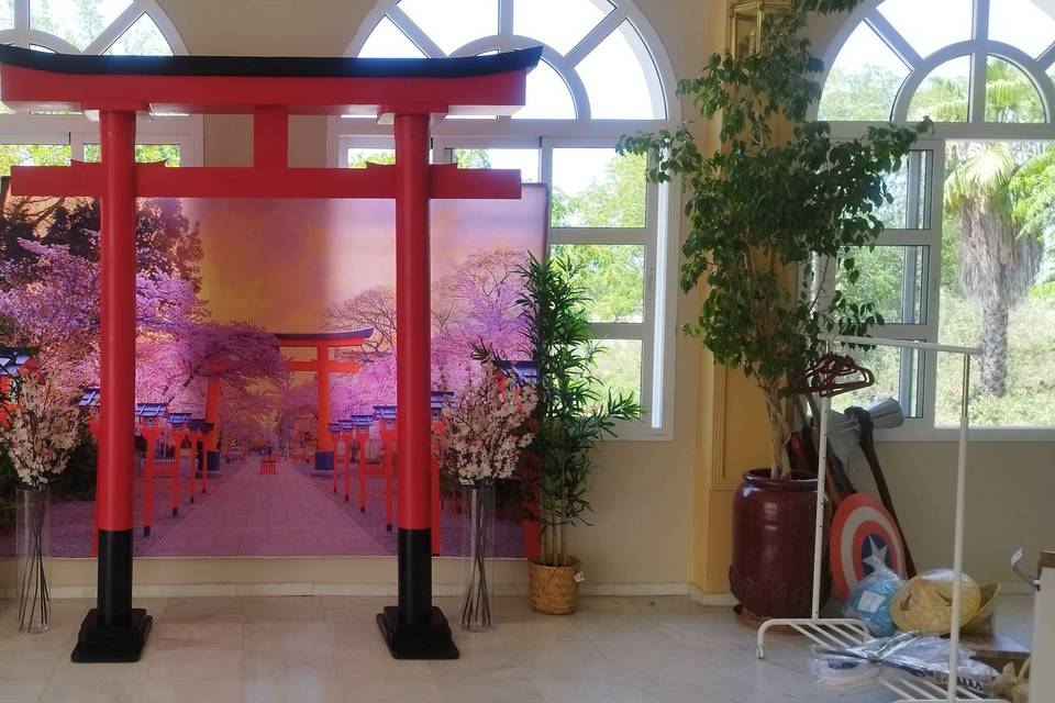 Torii japonés hecho a mano