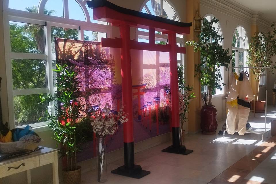 En el salón de una boda