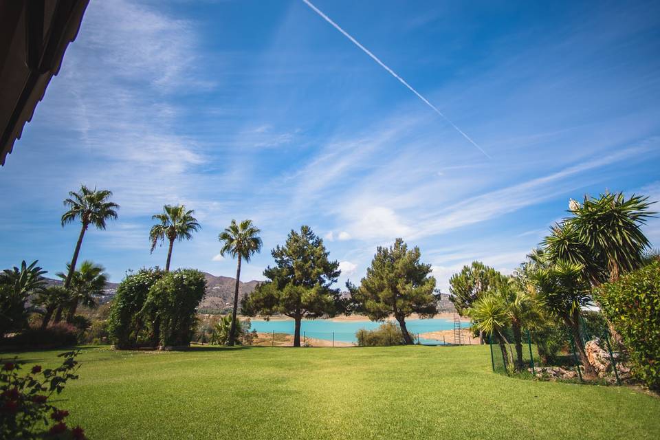 Vistas del jardín para eventos