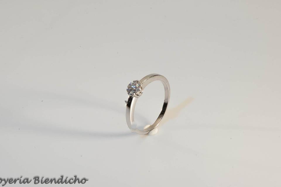 Anillo de compromiso diamante