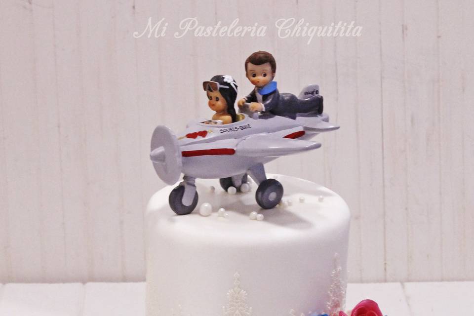 Tarta Boda Aviador