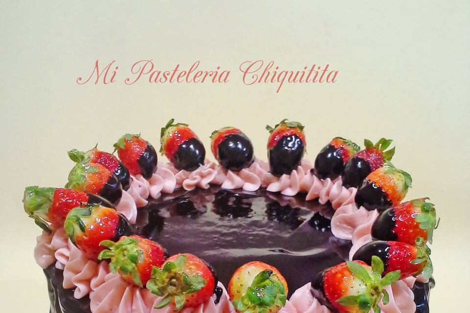 Tarta Fresas con Chocolate