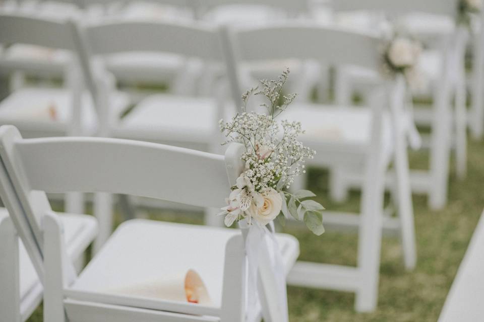 Detalles florales ceremonia