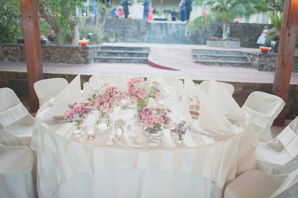 Detalle mesa novios