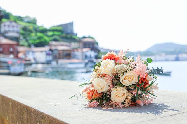 Flores con paisaje en san juan