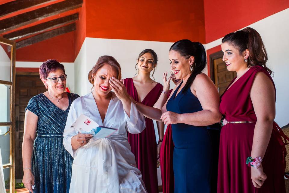 Preparativos de la novia