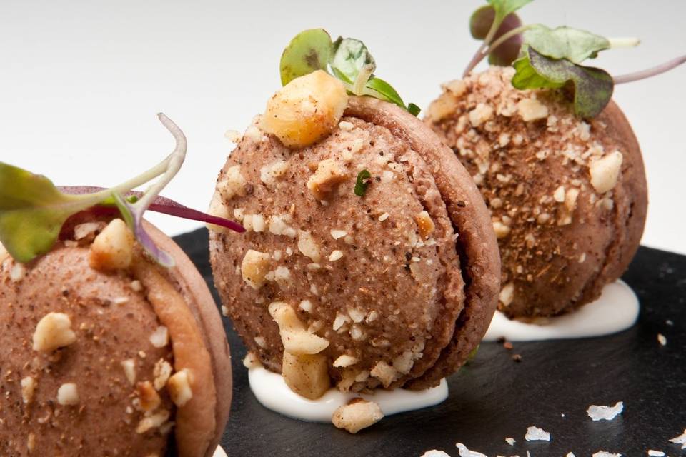 Macarones de foie