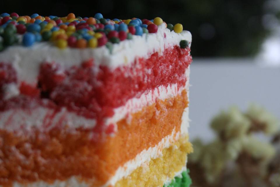 Tarta rainbow