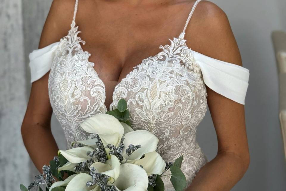 Maquillaje y peinado de novia