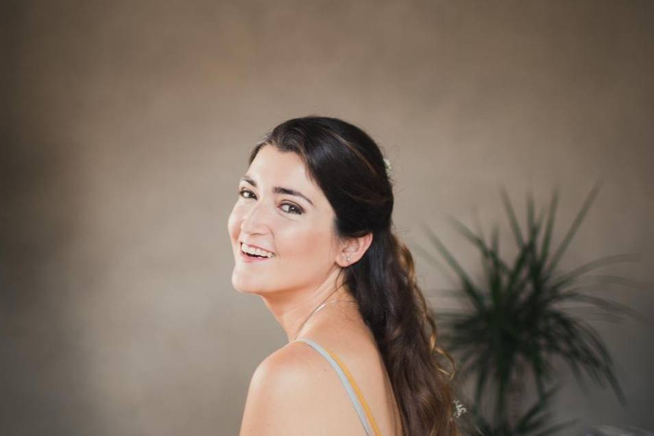 Peinado y maquillaje de novia