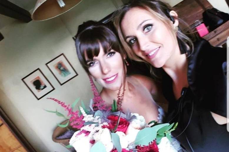 Maquillaje de novia e invitada