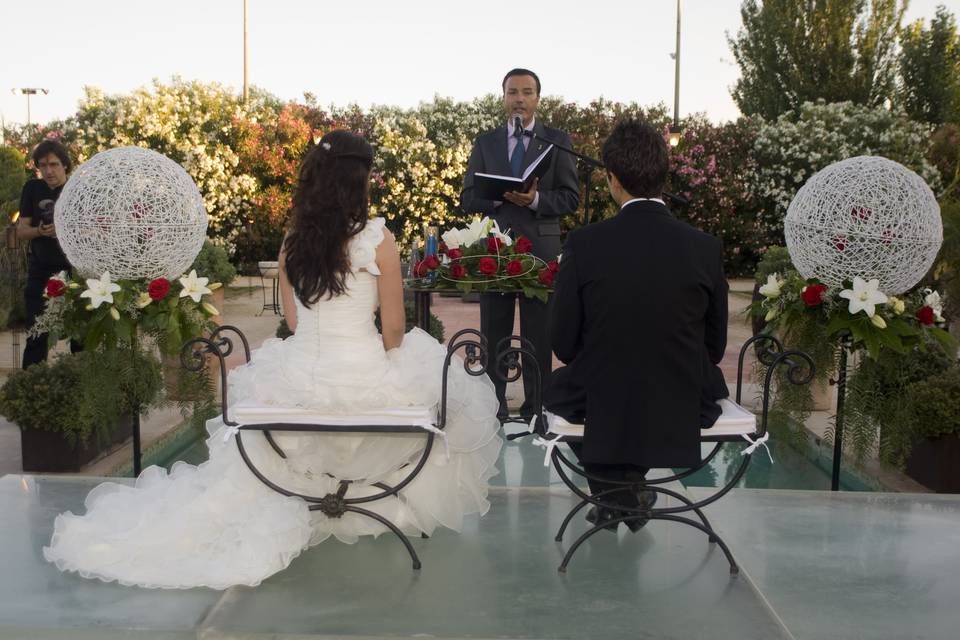 Ceremonia sobre el agua