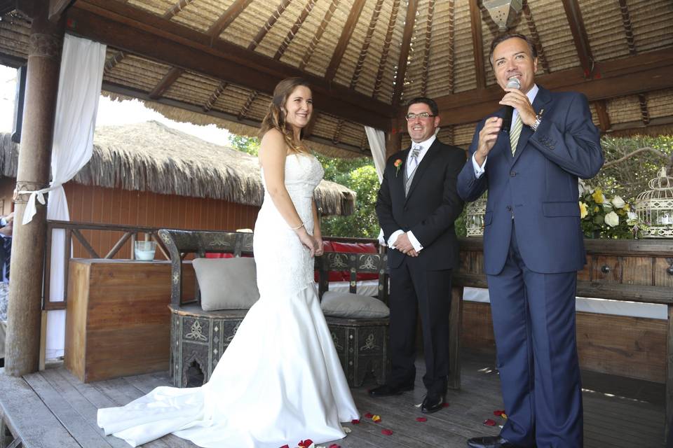 Ceremonia en jardín