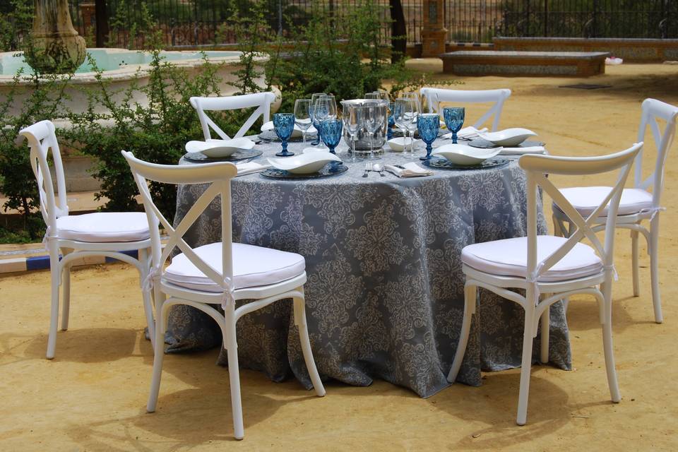Silla Crossback Blanca