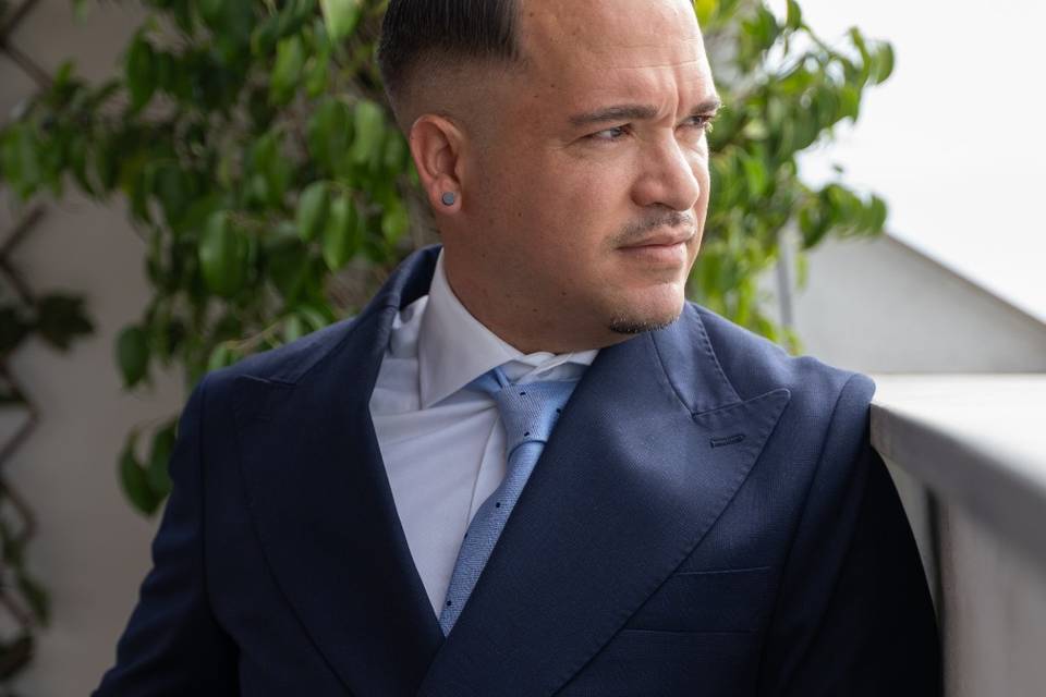 Foto en casa del novio