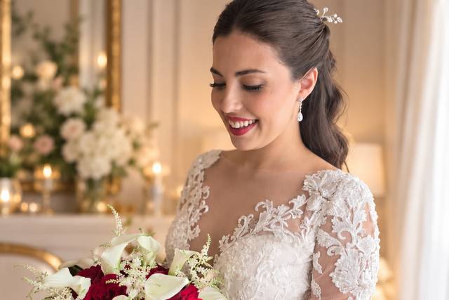 Maquillaje y peinado de  novia