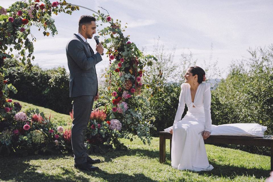 Ceremonia en el jardin